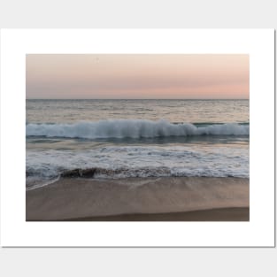 Beautiful sunset at the Pacific coast vista near Point Mugu, California Posters and Art